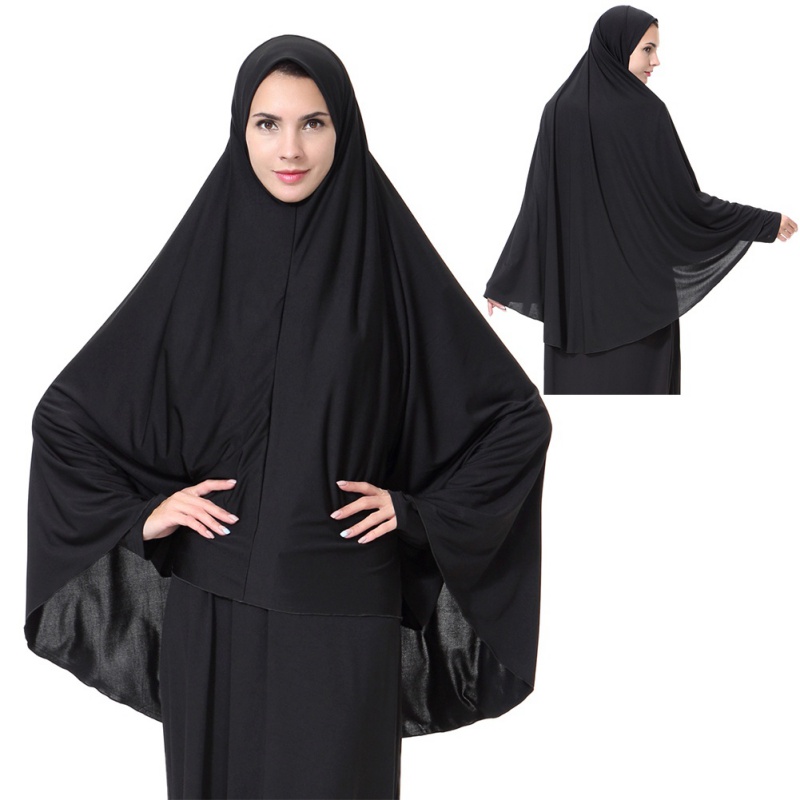 Muslim Women Prayer Dress Long Scarf Hijab Amira Islamic Large Overhead Clothes eBay
